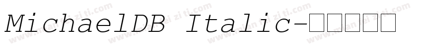 MichaelDB Italic字体转换